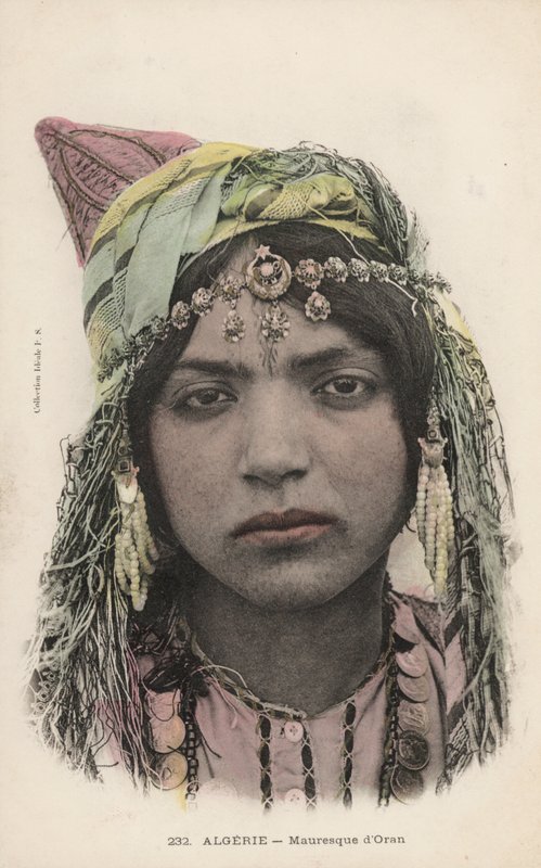 En maurisk pige fra Oran af French Photographer