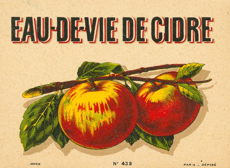 Brændevin af æblecider af French School