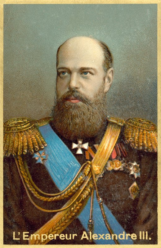 Zar Alexander III af Rusland af French School