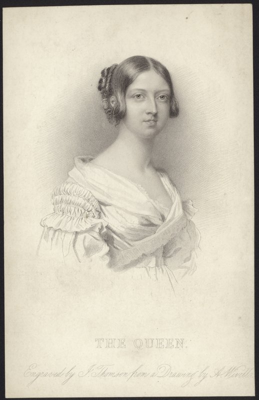 Portræt af dronning Victoria af Abraham Wivell