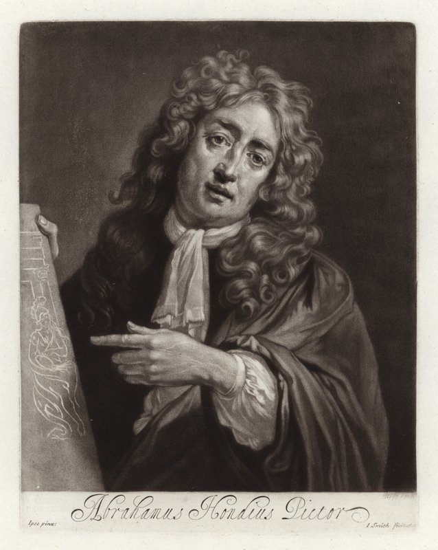 Portræt af Abraham Hondius af Abraham Danielsz. Hondius