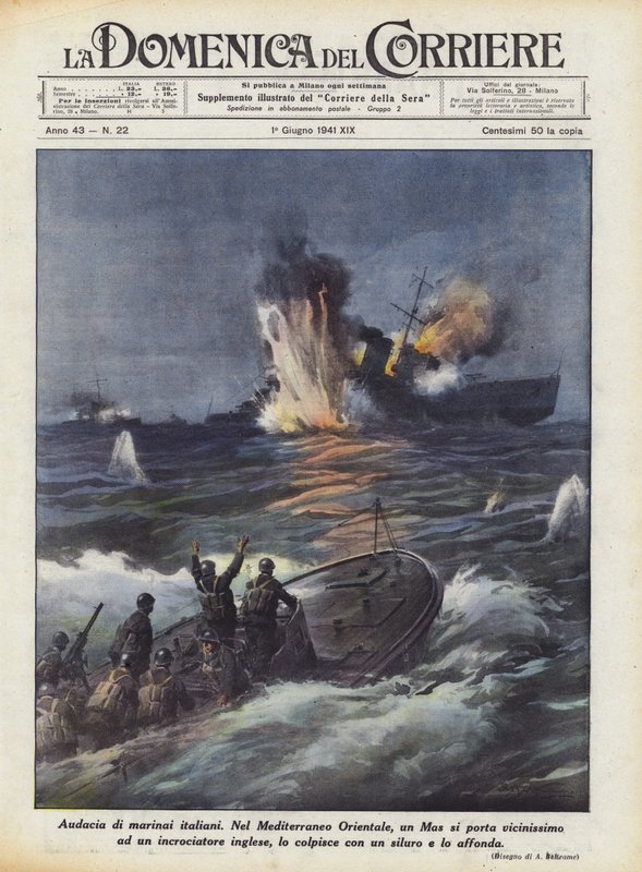 Italienske sømænds frækhed af Achille Beltrame