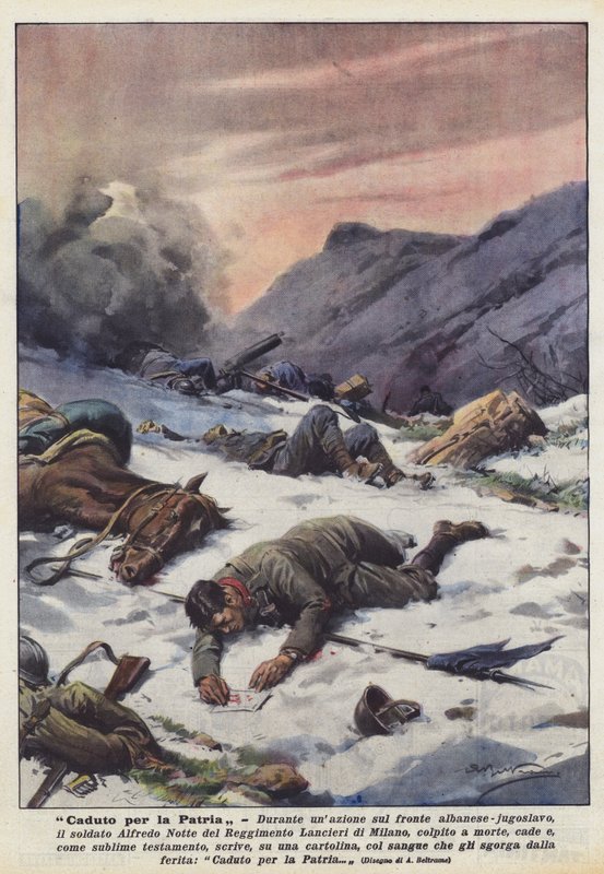 Faldet for Fædrelandet af Achille Beltrame