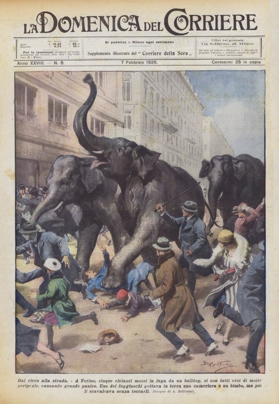 Fra cirkus til gaden af Achille Beltrame