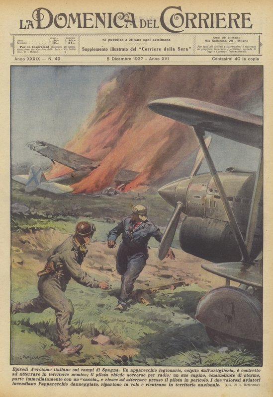Episoder af italiensk heltemod på Spaniens marker af Achille Beltrame