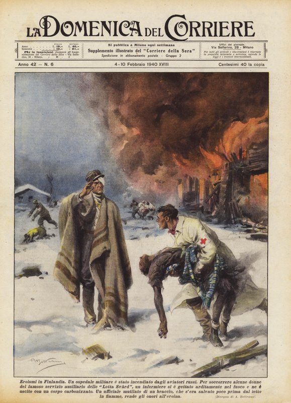 Heltemod i Finland af Achille Beltrame