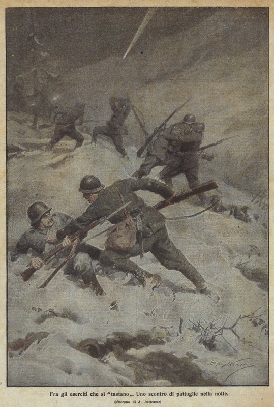 Blandt de hære, der mærker hinanden af Achille Beltrame