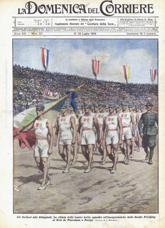 Italienerne ved OL af Achille Beltrame