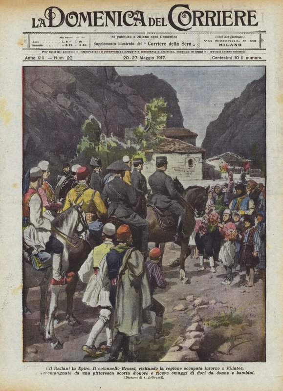 Italienere i Epirus af Achille Beltrame