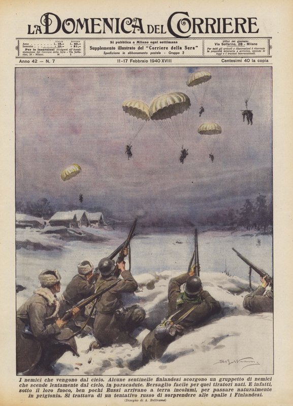 Fjenderne, der kommer fra himlen af Achille Beltrame
