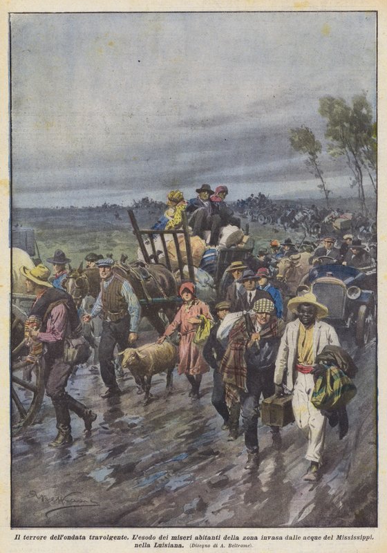 Den overvældende bølges rædsel af Achille Beltrame
