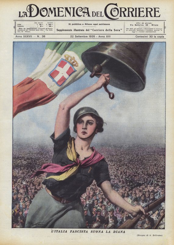 Det fascistiske Italien lyder Diana af Achille Beltrame