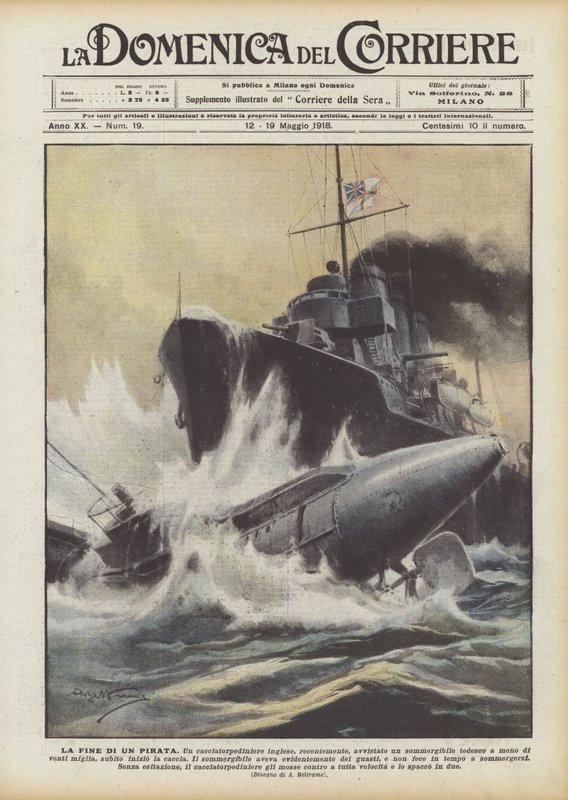 Enden på en pirat af Achille Beltrame