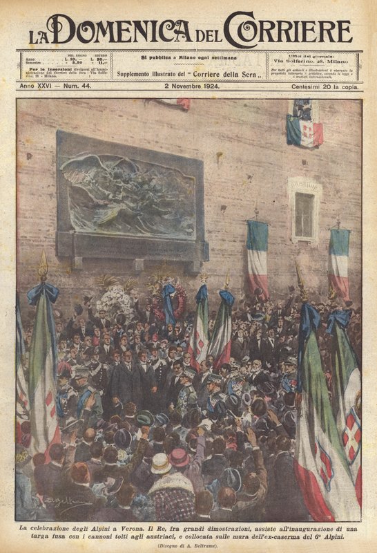 Alpini-fest i Verona af Achille Beltrame
