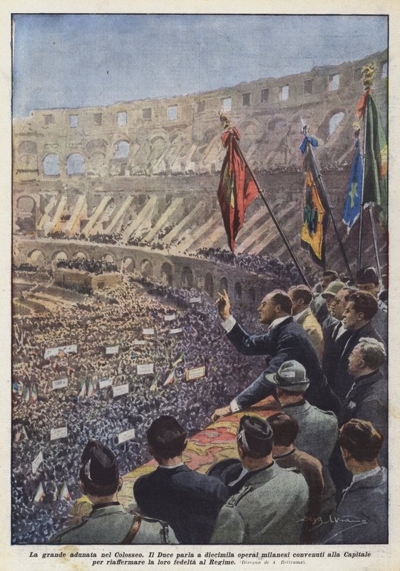 Den store sammenkomst i Colosseum af Achille Beltrame