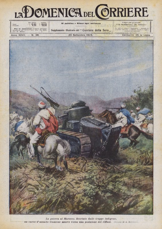 Krigen mod Marokko af Achille Beltrame