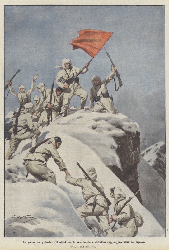 Krig mod gletsjerne af Achille Beltrame