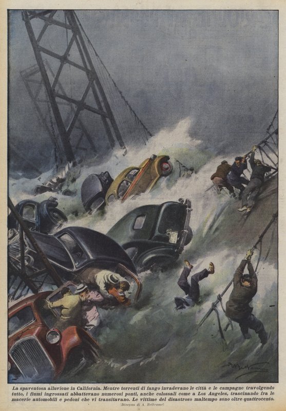 Den frygtindgydende oversvømmelse i Californien af Achille Beltrame