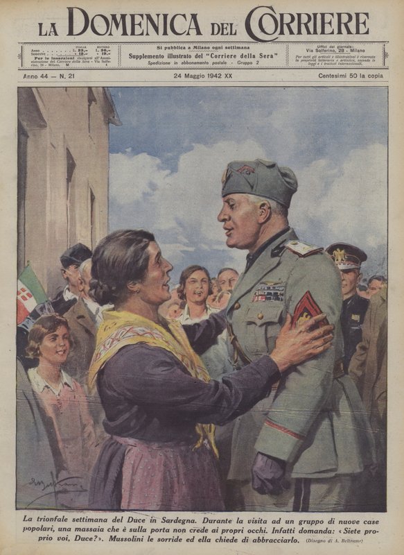 Hertugens triumfuge på Sardinien af Achille Beltrame