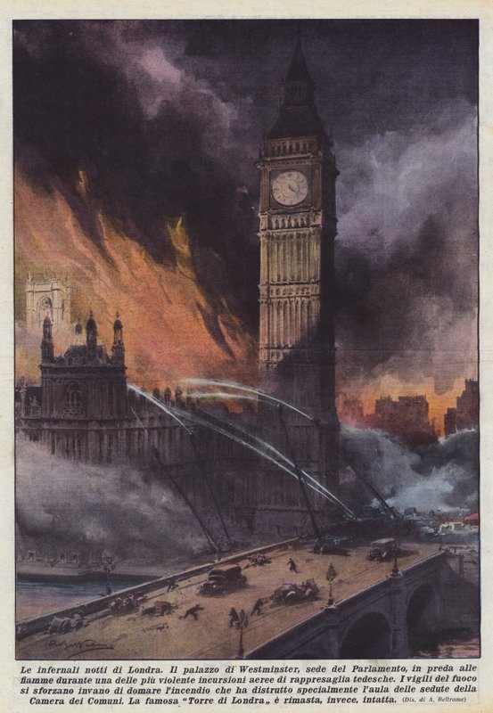 Londons helvede nætter af Achille Beltrame