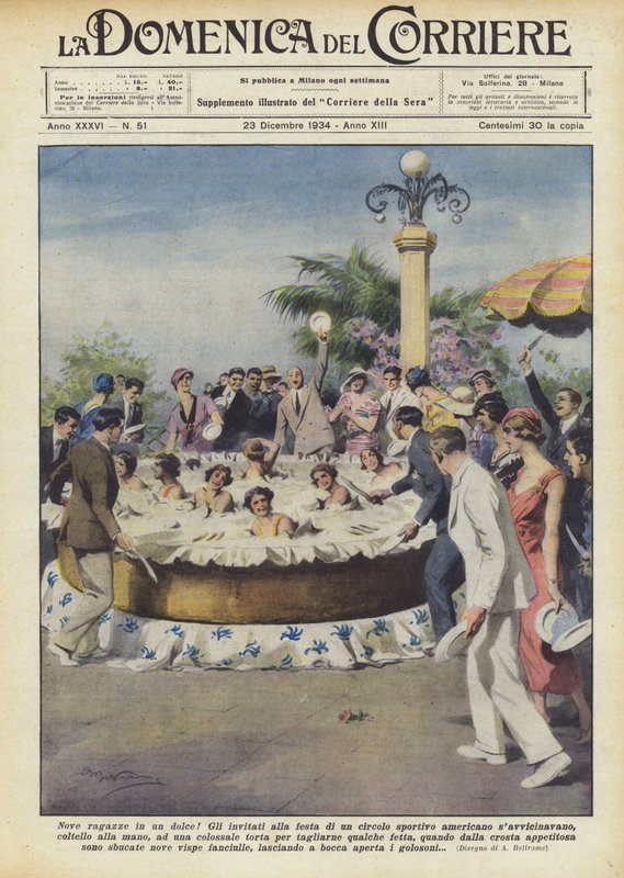 Ni piger i én dessert! af Achille Beltrame