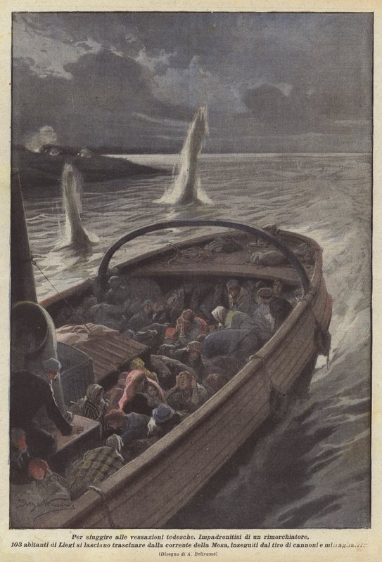For at undslippe den tyske chikane af Achille Beltrame