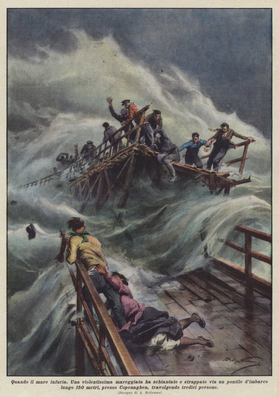 Når havet raser af Achille Beltrame