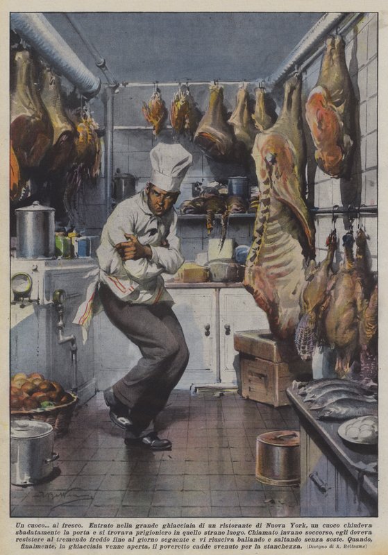 En kok? al fresco af Achille Beltrame