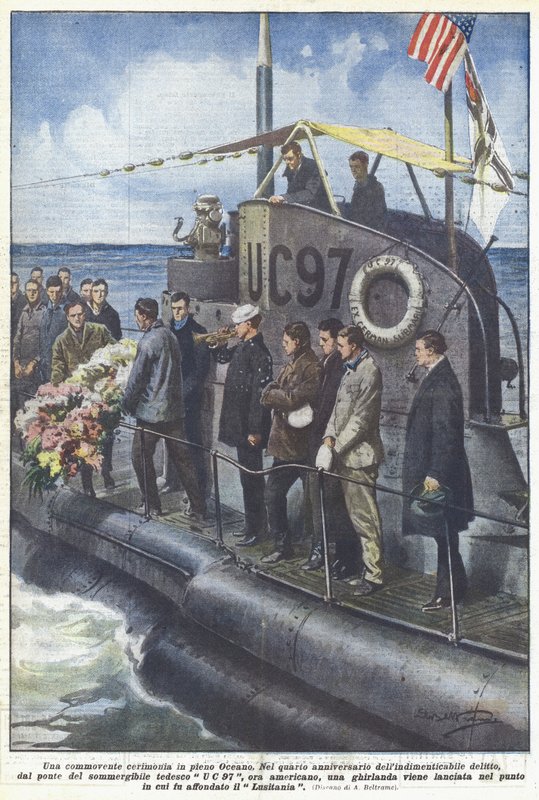 En bevægende ceremoni midt i havet af Achille Beltrame