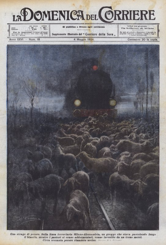 En slagtning af får af Achille Beltrame
