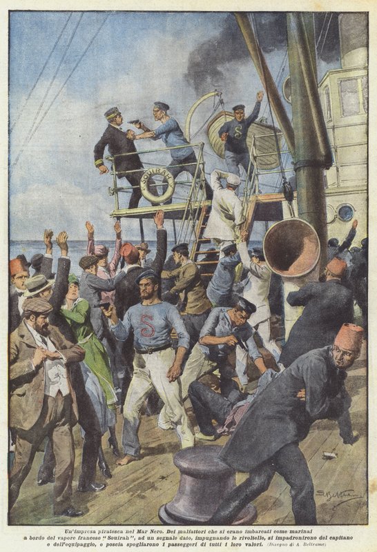 En piratvirksomhed i Sortehavet af Achille Beltrame