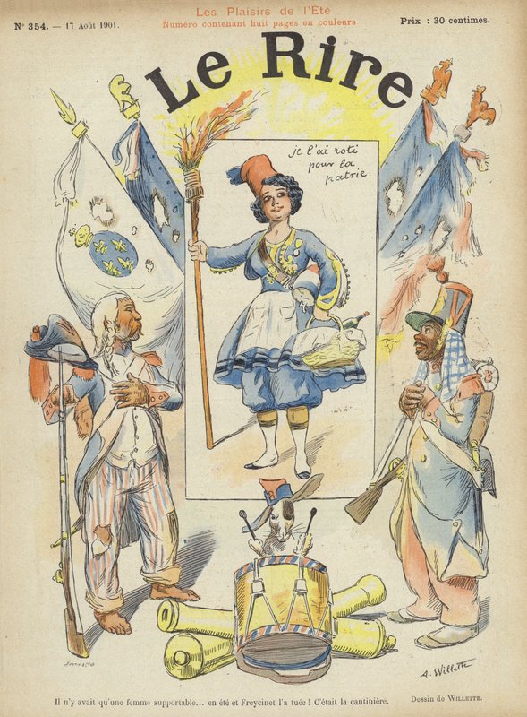Illustration til Le Rire af Adolphe Leon Willette