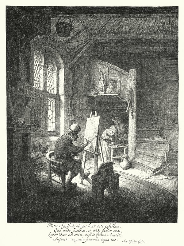 Maleren (gravering) af Adriaen Jansz. van Ostade