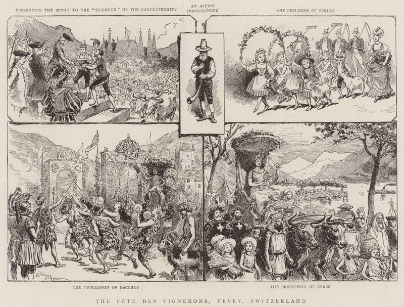Fete des Vignerons, Vevey, Schweiz af Adrien Emmanuel Marie