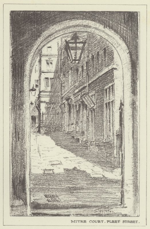 Mitre Court, Fleet Street af Alan Stapleton