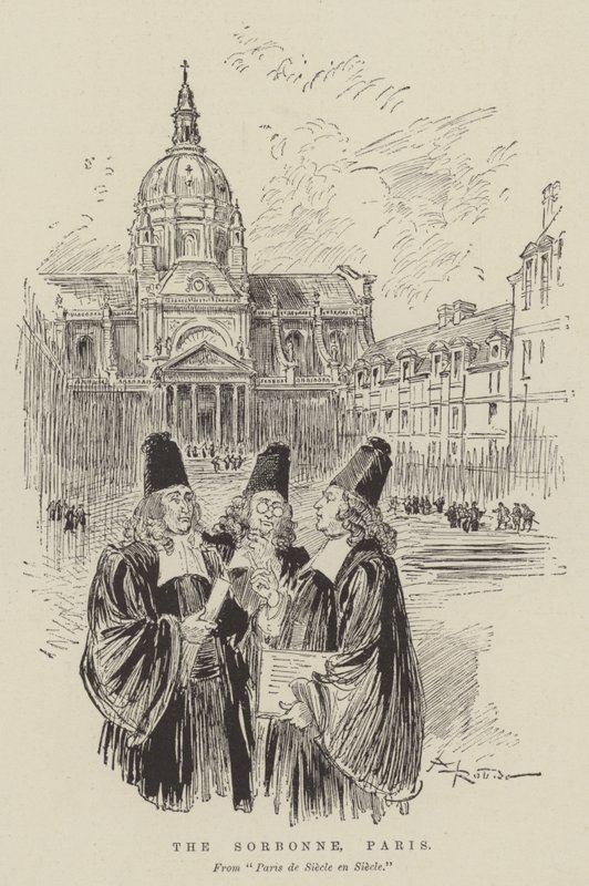 Sorbonne, Paris af Albert Robida