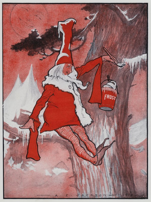 Jack Frost (farve litho) af Albert Edward Jackson