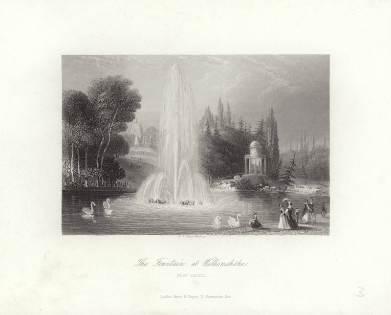Springvandet i Wilhelmshohe af Albert Henry Payne