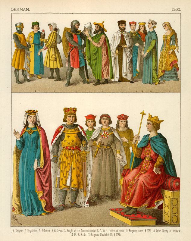 Tysk kostume 1200 af Albert Kretschmer