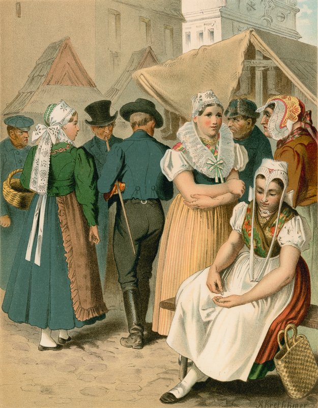 Tysk kostume, Preussen (provinsen Schlesien), Tannhausen af Albert Kretschmer