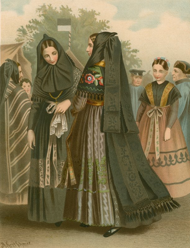 Tysk kostume, Sachsen, Dannstedt af Albert Kretschmer