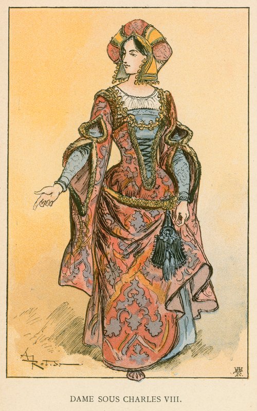 Lady Under Charles VIII af Albert Robida