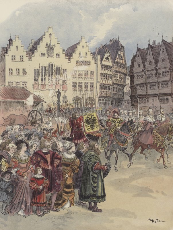 Valg til imperiet (28. juni 1519) af Albert Robida