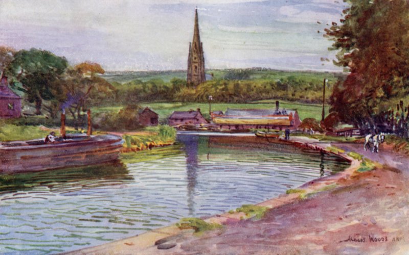 Parbold (farve litho) af Albert Woods