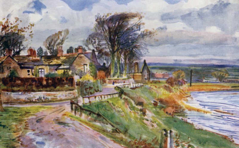 Ribchester (farve litho) af Albert Woods