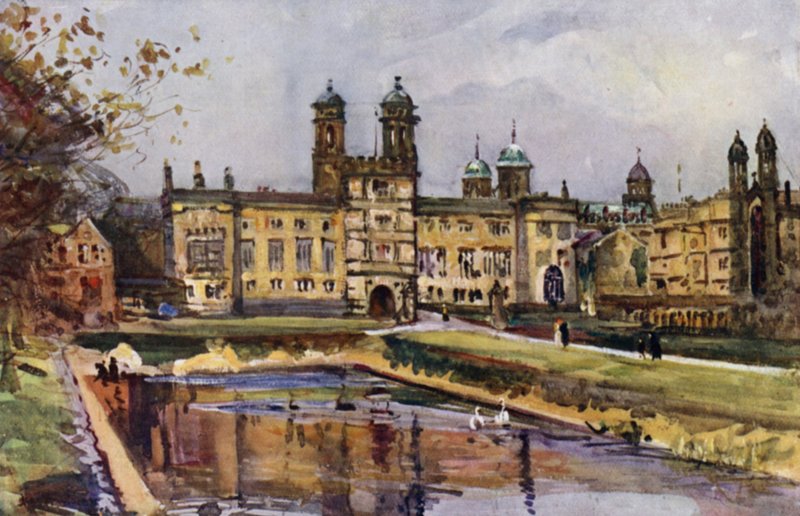 Stonyhurst (farve litho) af Albert Woods