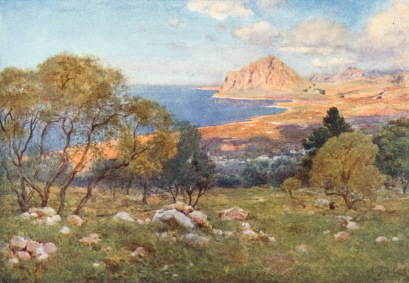 Monte Cofano fra Portarella, Trapani af Alberto Pisa
