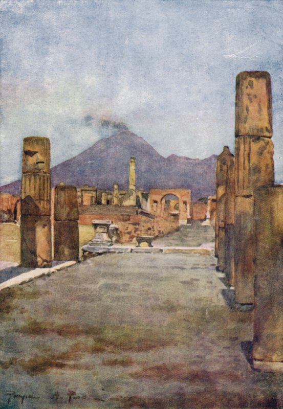 Pompeji og Vesuv, Italien af Alberto Pisa