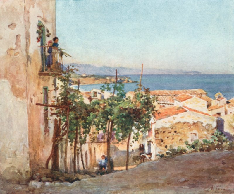 Gade i Cefalu af Alberto Pisa