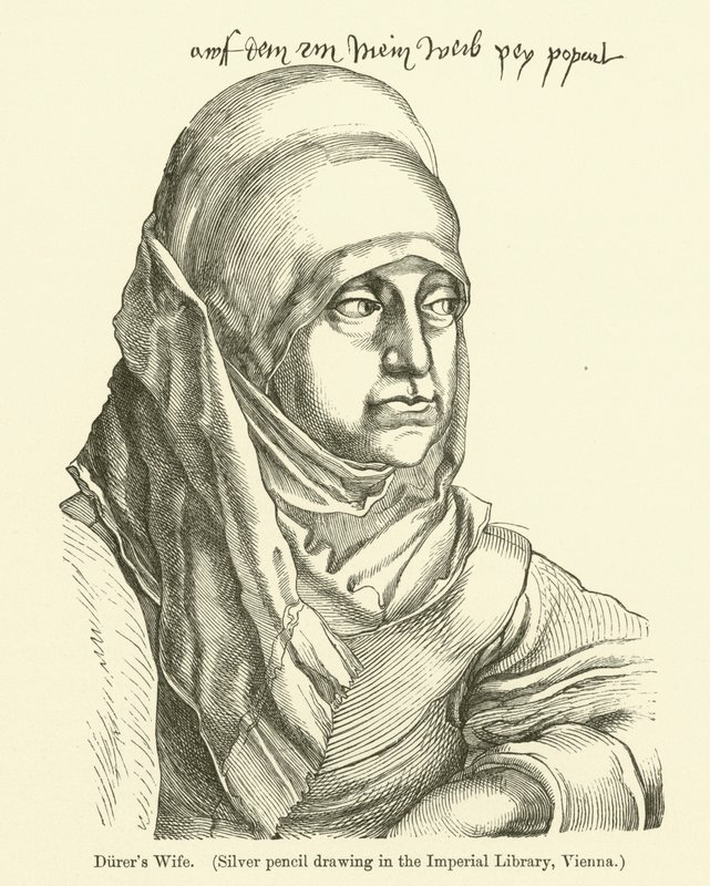 Albrecht Durers hustru af Albrecht Dürer
